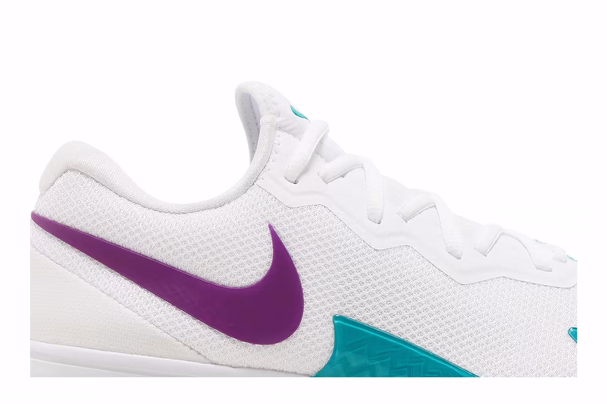 NikeCourt Zoom Vapor Cage 4 Rafa White Washed Teal, view 3