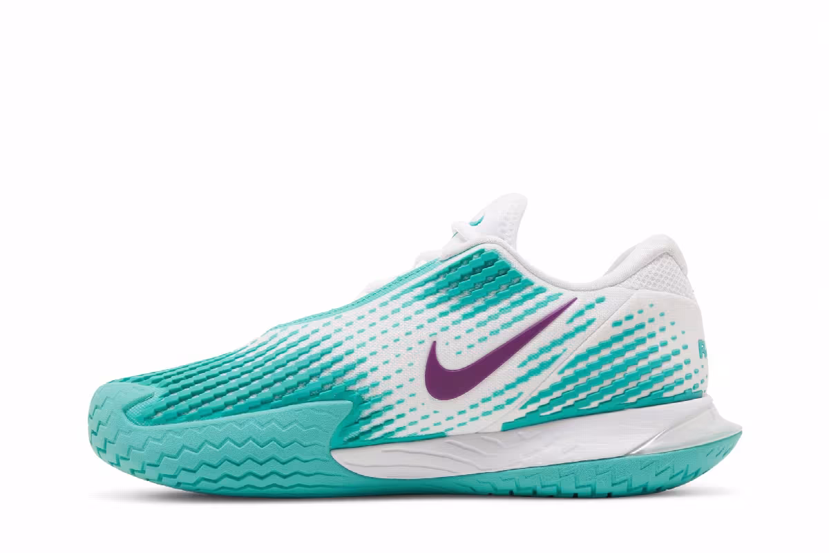 NikeCourt Zoom Vapor Cage 4 Rafa White Washed Teal, view 4