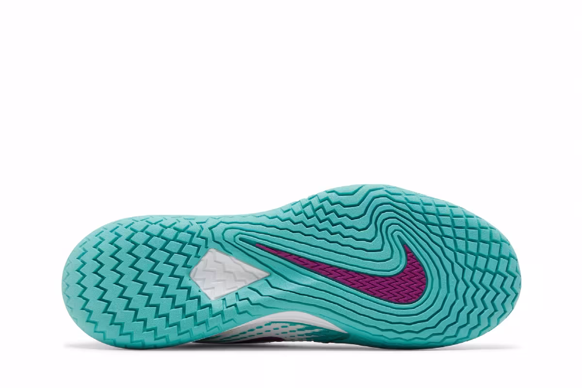 NikeCourt Zoom Vapor Cage 4 Rafa White Washed Teal, view 5