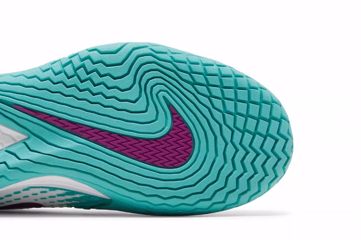 NikeCourt Zoom Vapor Cage 4 Rafa White Washed Teal, view 6