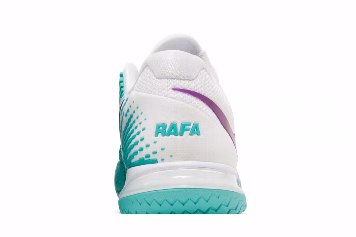 NikeCourt Zoom Vapor Cage 4 Rafa White Washed Teal, view 8