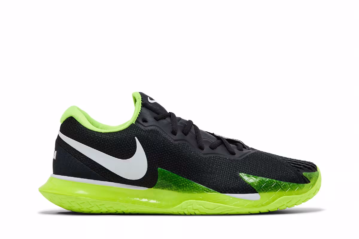 NikeCourt Zoom Vapor Cage 4 Rafa Off Noir Volt, view 2
