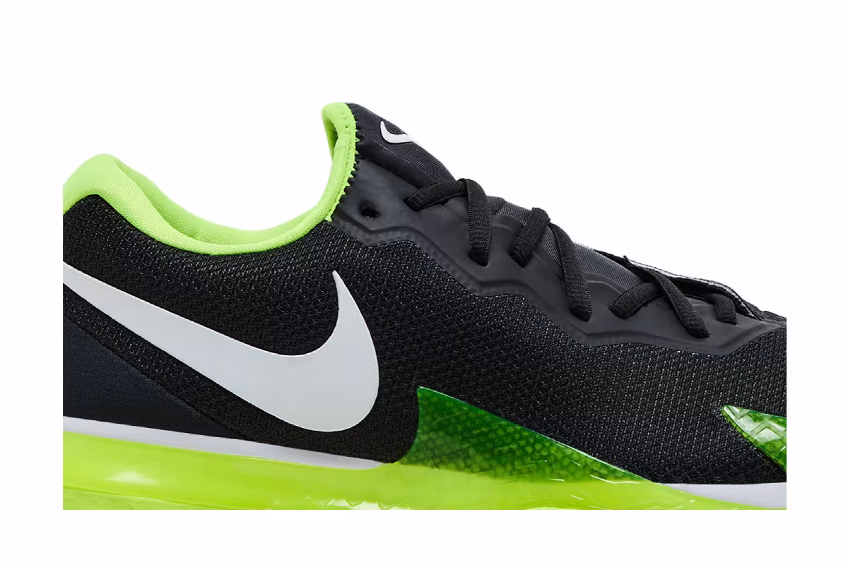 NikeCourt Zoom Vapor Cage 4 Rafa Off Noir Volt, view 3