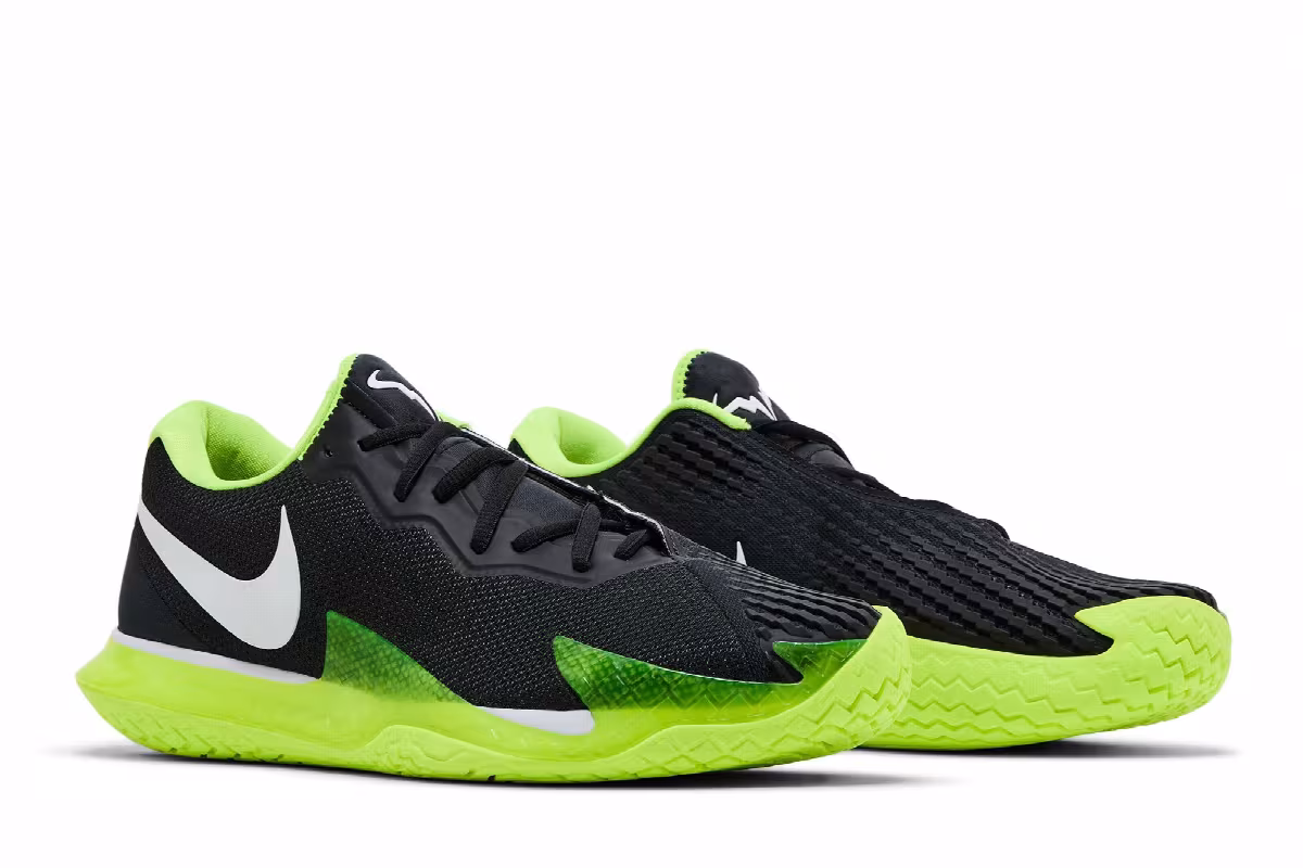 NikeCourt Zoom Vapor Cage 4 Rafa Off Noir Volt, view 9