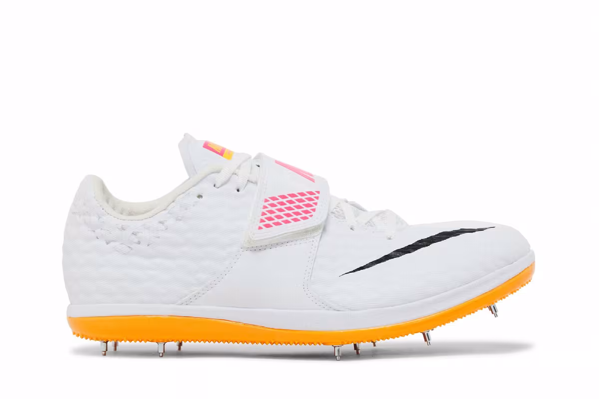 Nike High Jump Elite White Hyper Pink Orange, view 2