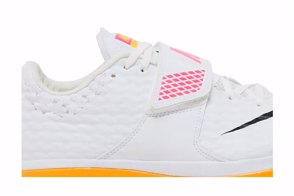 Nike High Jump Elite White Hyper Pink Orange, view 3