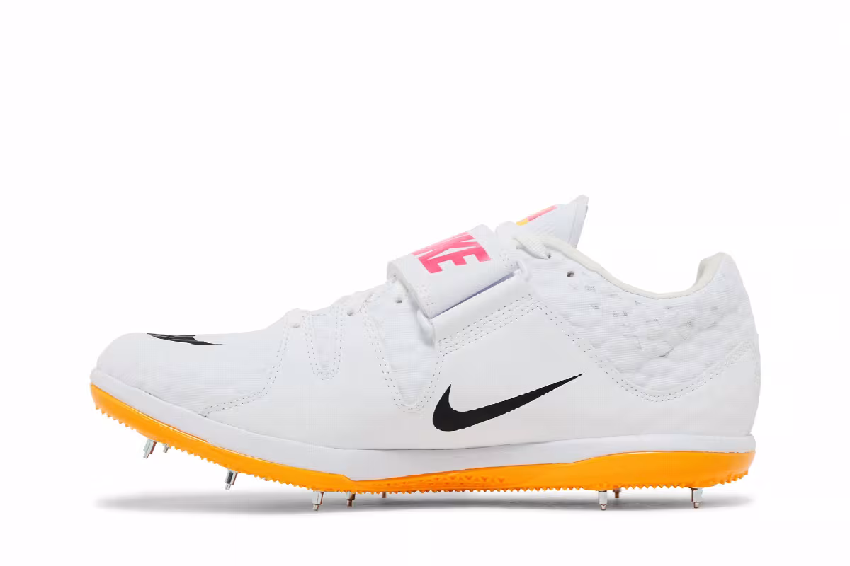 Nike High Jump Elite White Hyper Pink Orange, view 4