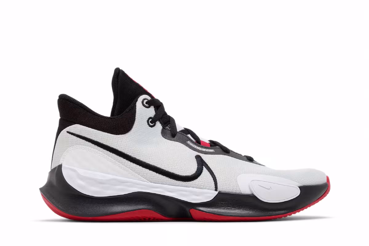 Nike Renew Elevate 3 Pure Platinum Black Red, view 2