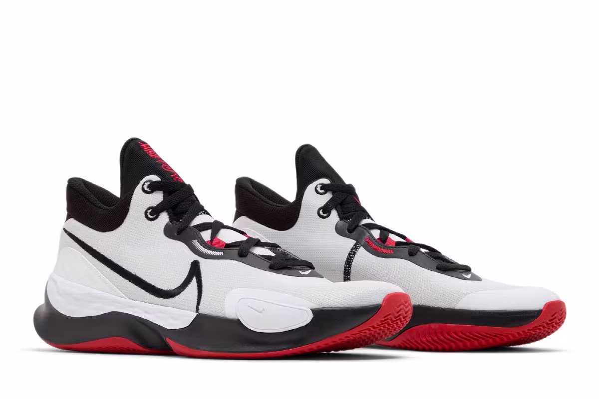 Nike Renew Elevate 3 Pure Platinum Black Red, view 9
