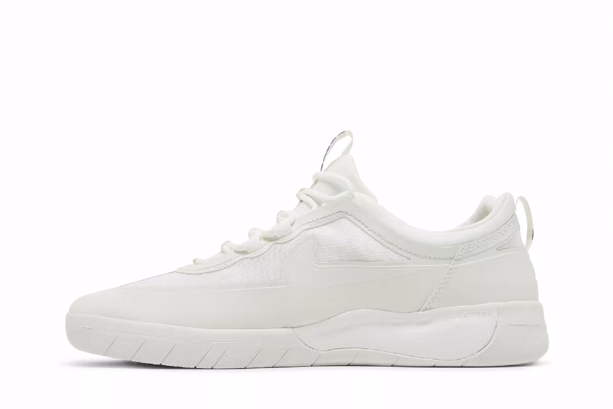 Nike Nyjah Free 2 SB Triple White, view 4
