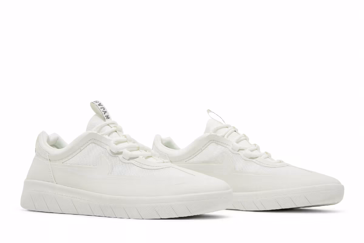 Nike Nyjah Free 2 SB Triple White, view 9
