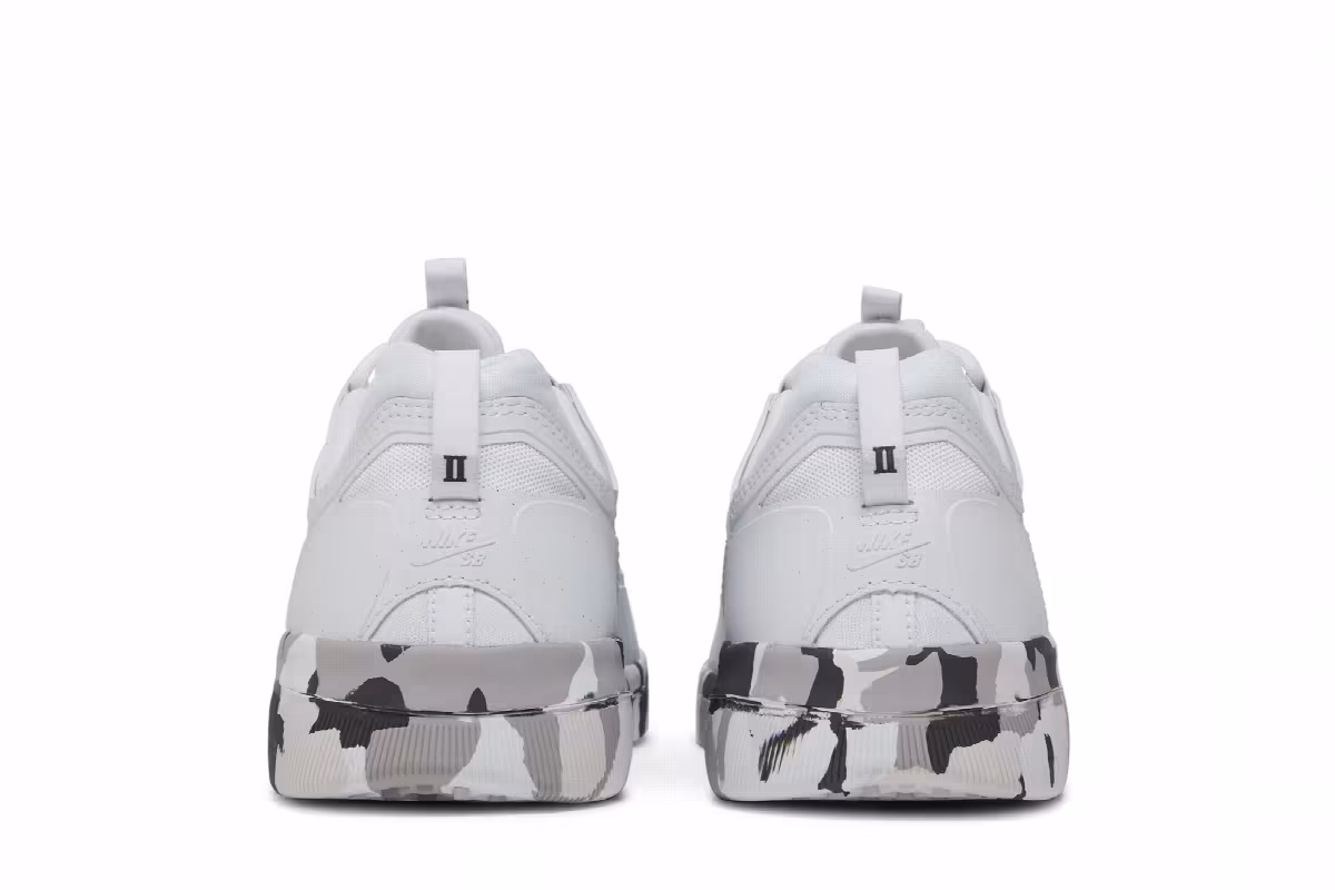 Nike Nyjah Free 2 SB White Grey Camo, view 7