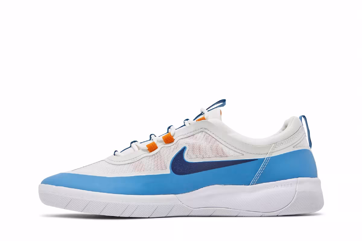 Nike Nyjah Free 2 SB White Dutch Blue, view 4