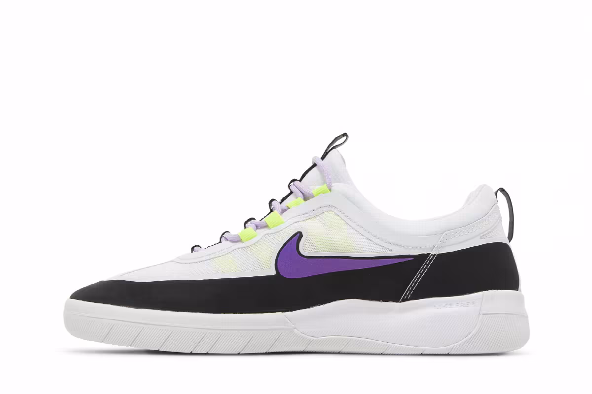 Nike Nyjah Free 2 SB Black White Wild Berry, view 4