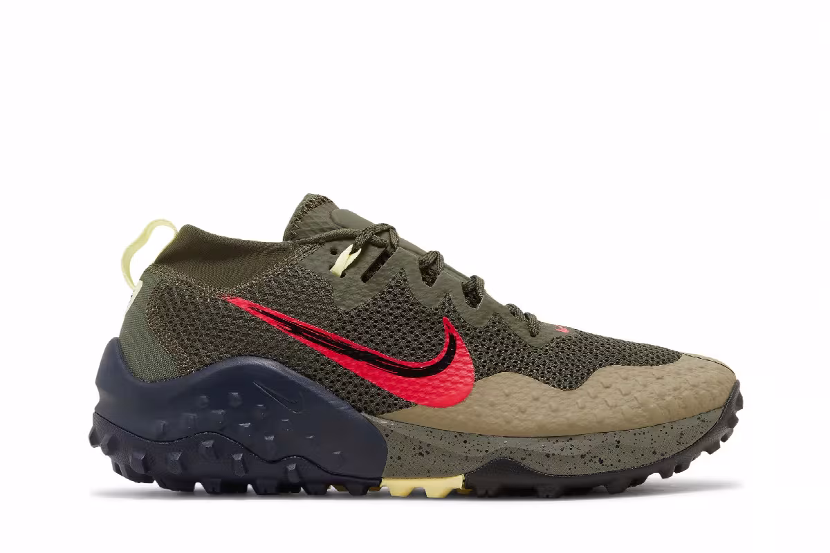 Nike Wildhorse 7 Cargo Khaki Siren Red, view 2