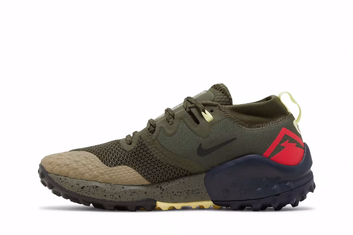 Nike Wildhorse 7 Cargo Khaki Siren Red, view 4