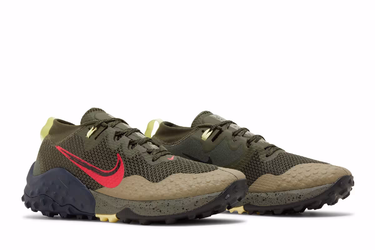 Nike Wildhorse 7 Cargo Khaki Siren Red, view 9