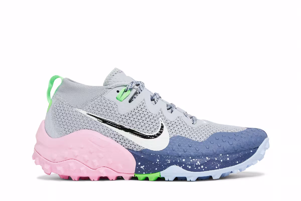 Nike Women's Wildhorse 7 Wolf Grey Diffused Blue, view 2