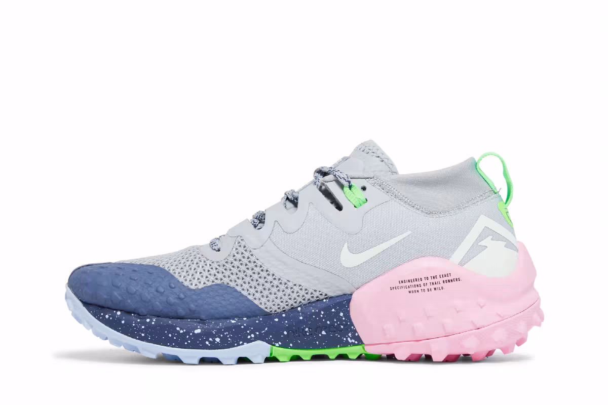 Nike Women's Wildhorse 7 Wolf Grey Diffused Blue, view 4