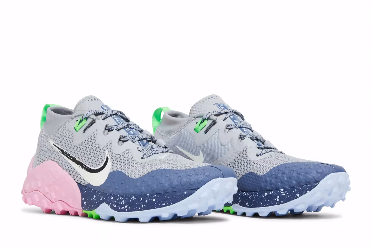 Nike Women's Wildhorse 7 Wolf Grey Diffused Blue, view 9