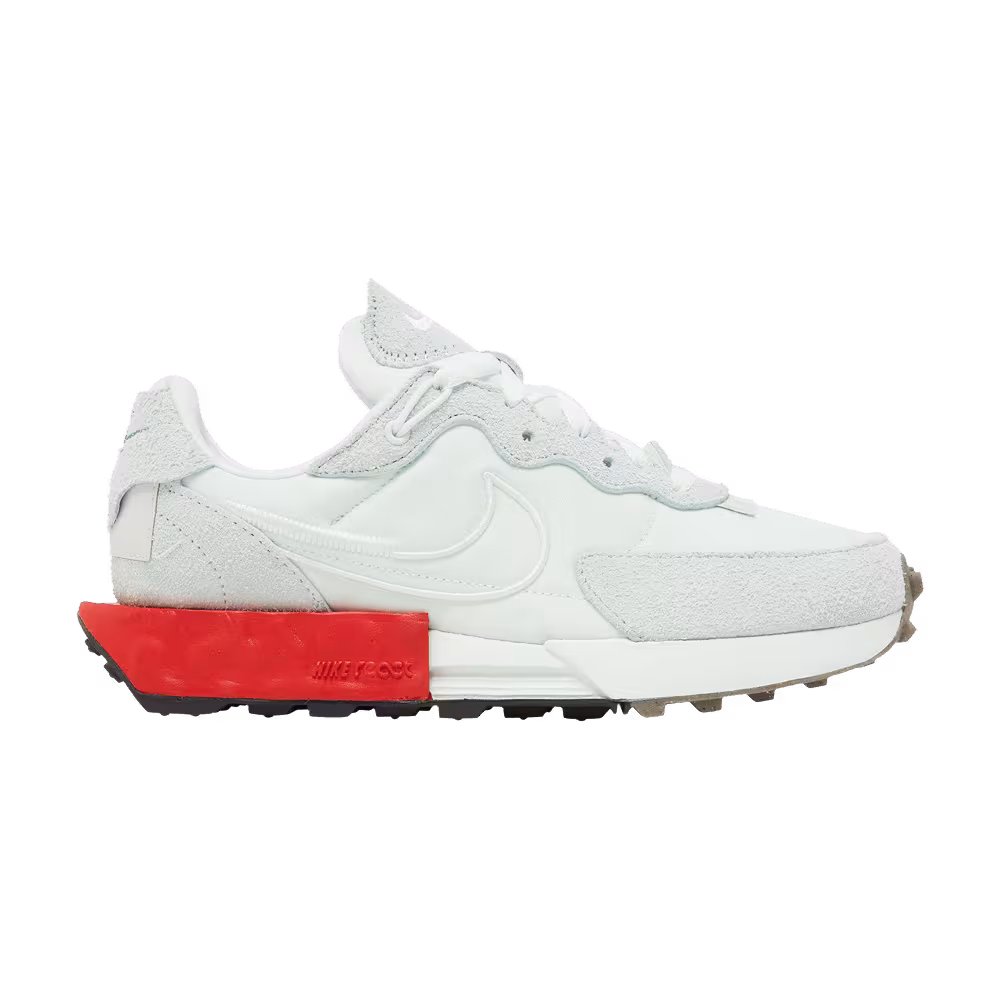 Nike Women's Fontanka Waffle Barely Green University Red