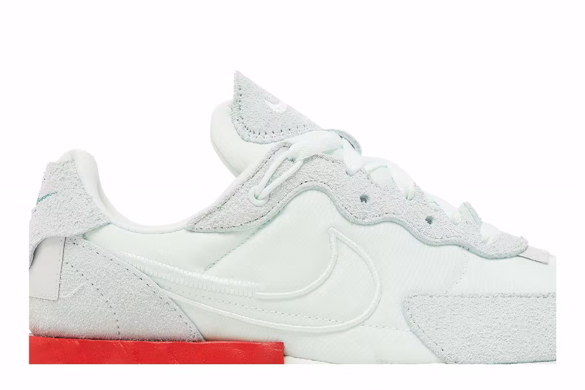 Nike Women's Fontanka Waffle Barely Green University Red, view 3