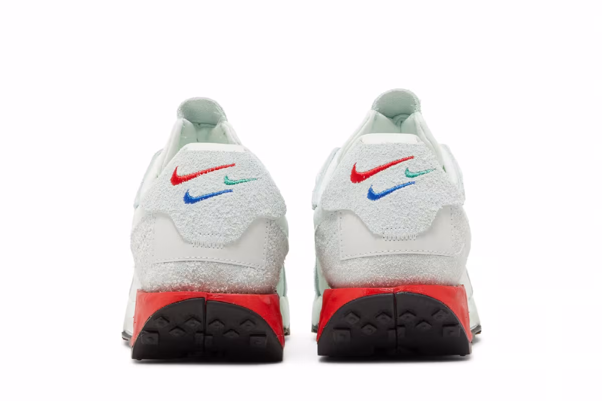 Nike Women's Fontanka Waffle Barely Green University Red, view 7