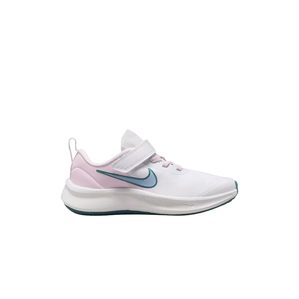 Nike Star Runner 3 PS White Pink Mineral Teal