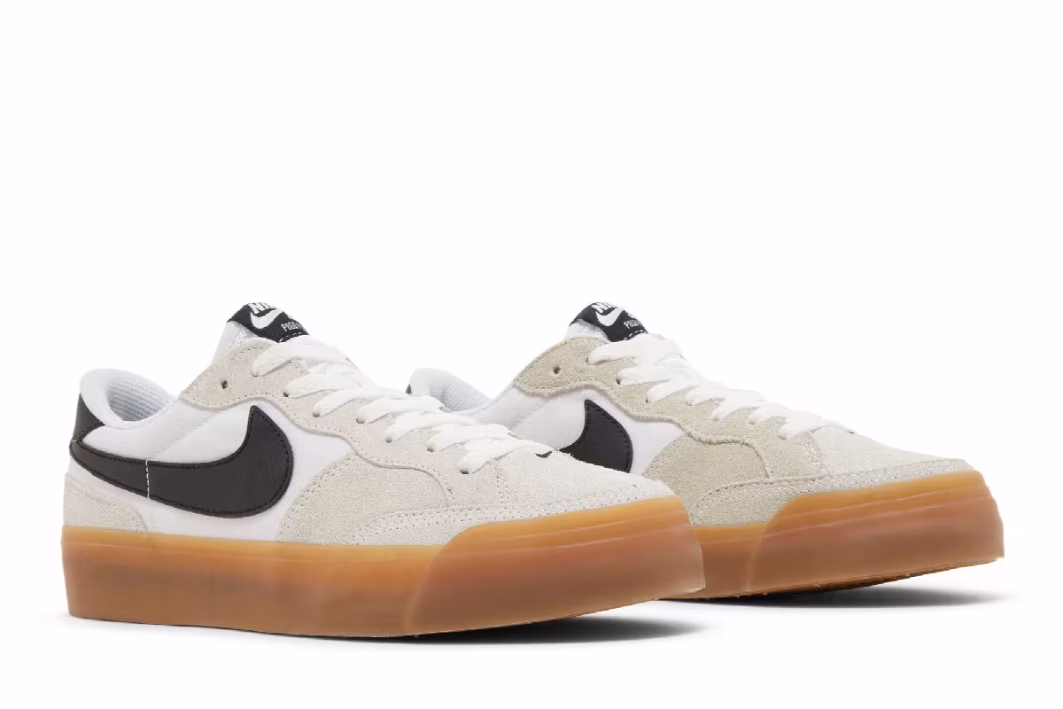 Nike Women's Zoom Pogo Plus SB White Black Gum, view 9