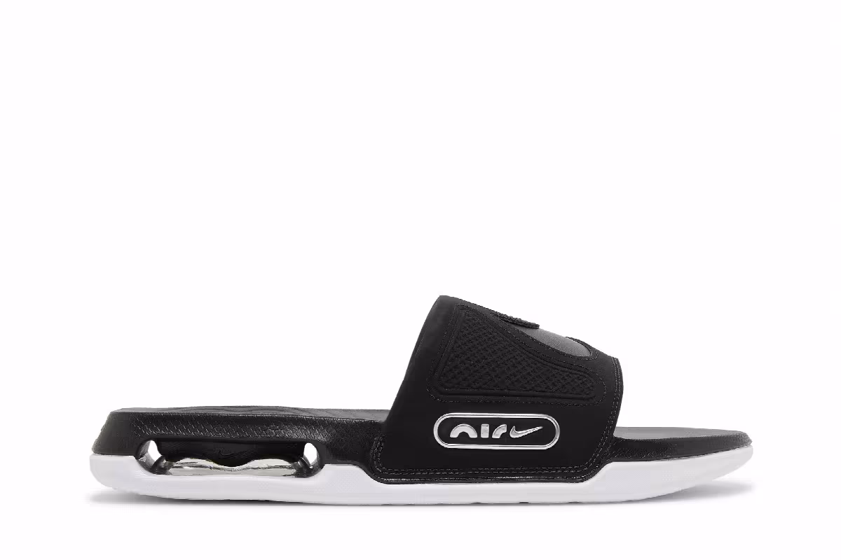 Nike Air Max Cirro Slide Black Metallic Silver, view 2