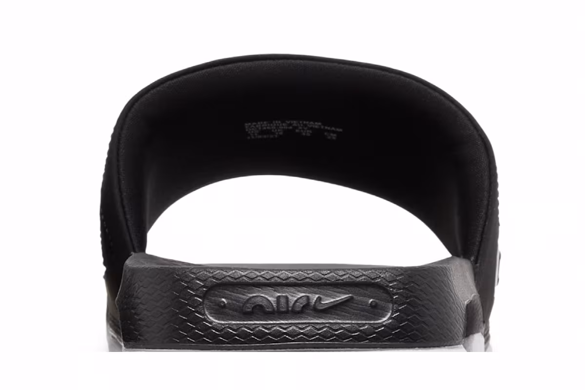 Nike Air Max Cirro Slide Black Metallic Silver, view 8