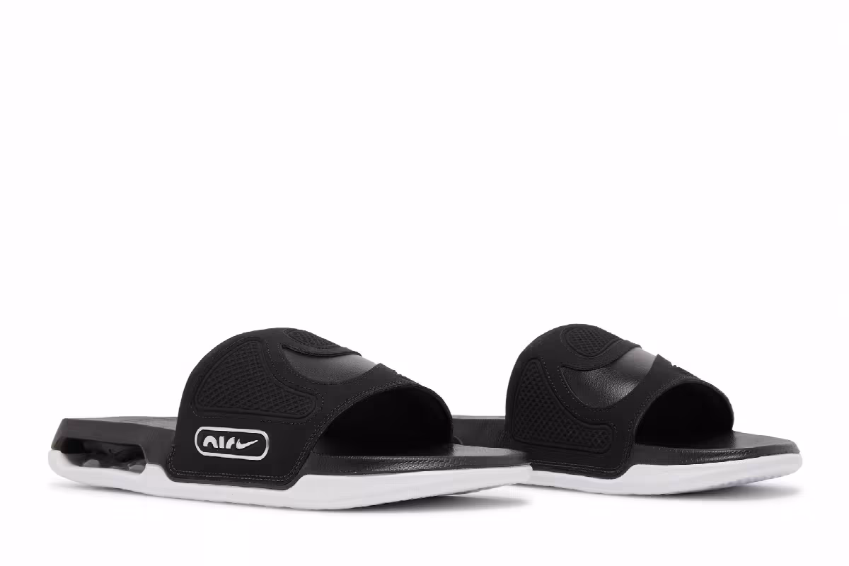 Nike Air Max Cirro Slide Black Metallic Silver, view 9