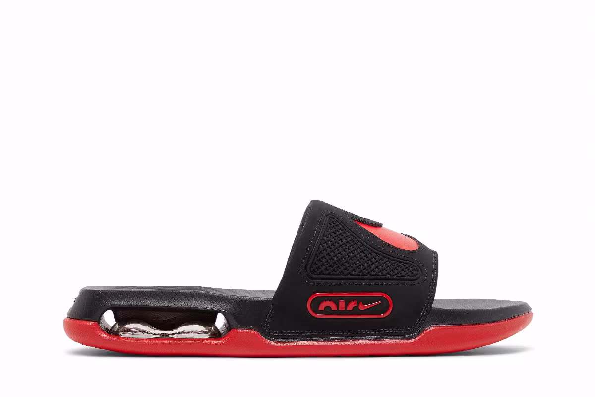 Nike Air Max Cirro Slide Black University Red, view 2