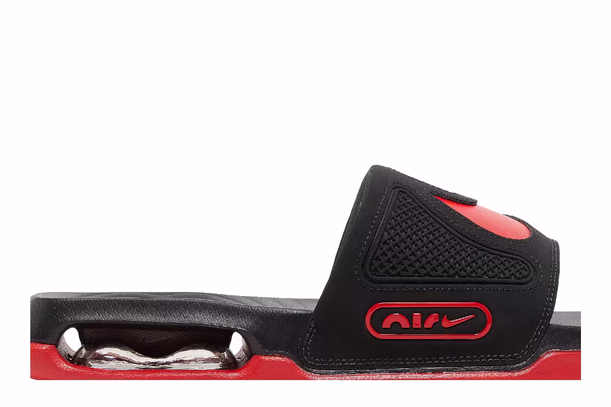 Nike Air Max Cirro Slide Black University Red, view 3