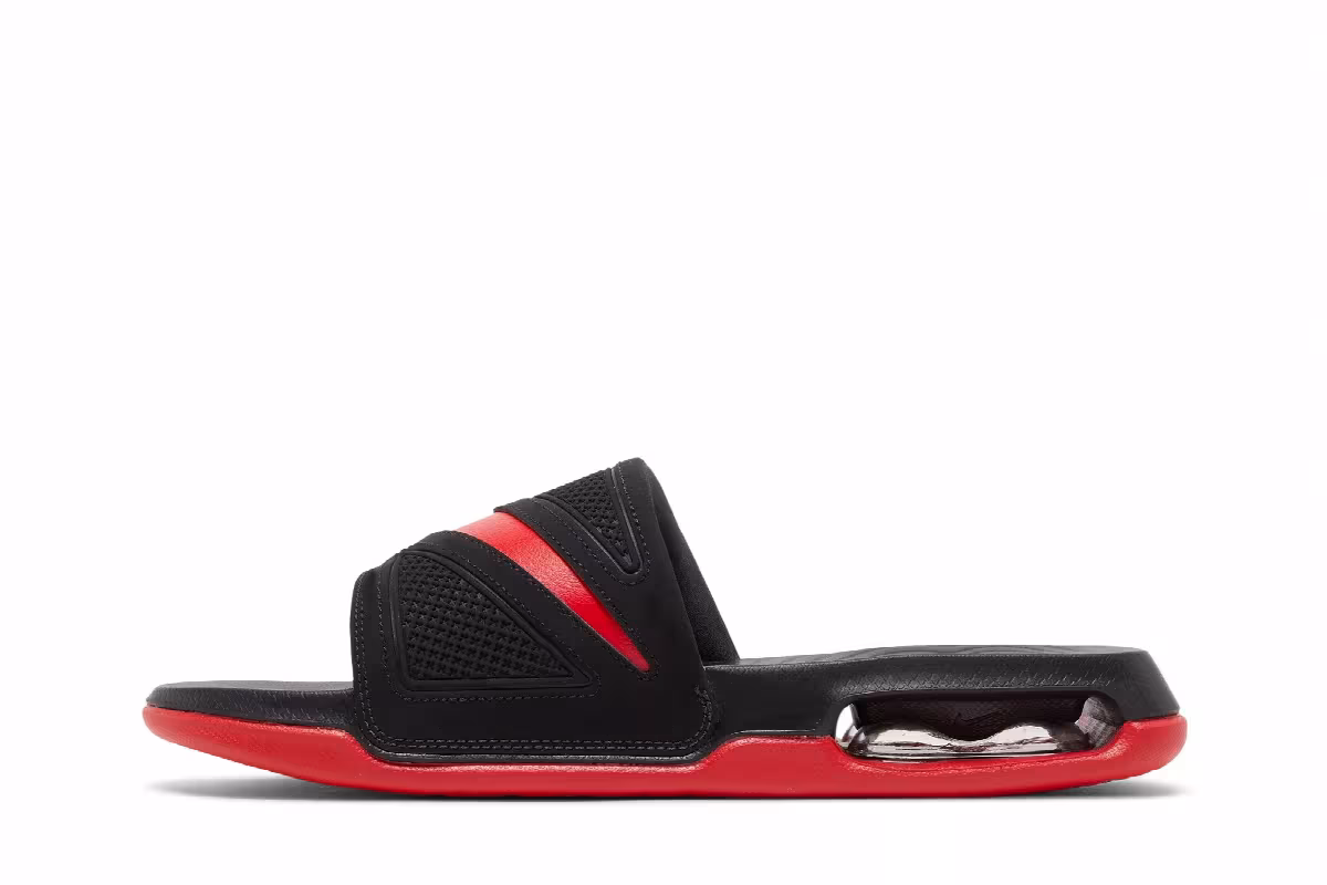 Nike Air Max Cirro Slide Black University Red, view 4