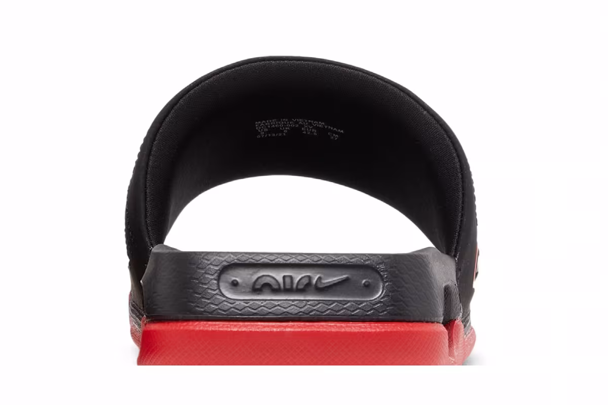 Nike Air Max Cirro Slide Black University Red, view 8