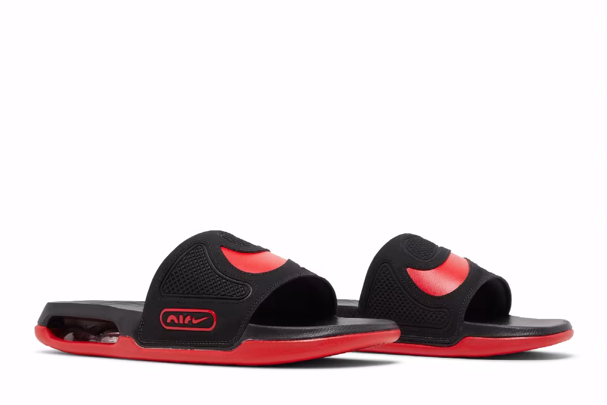 Nike Air Max Cirro Slide Black University Red, view 9