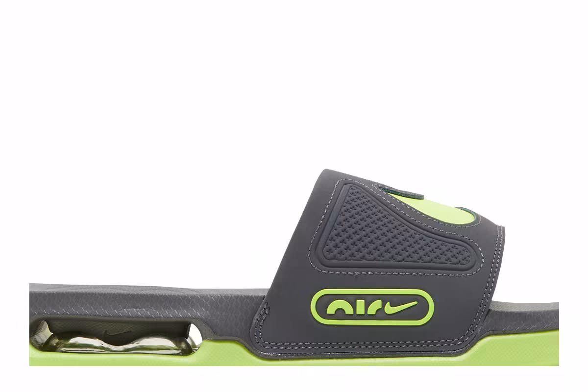 Nike Air Max Cirro Slide Dark Grey Volt, view 3