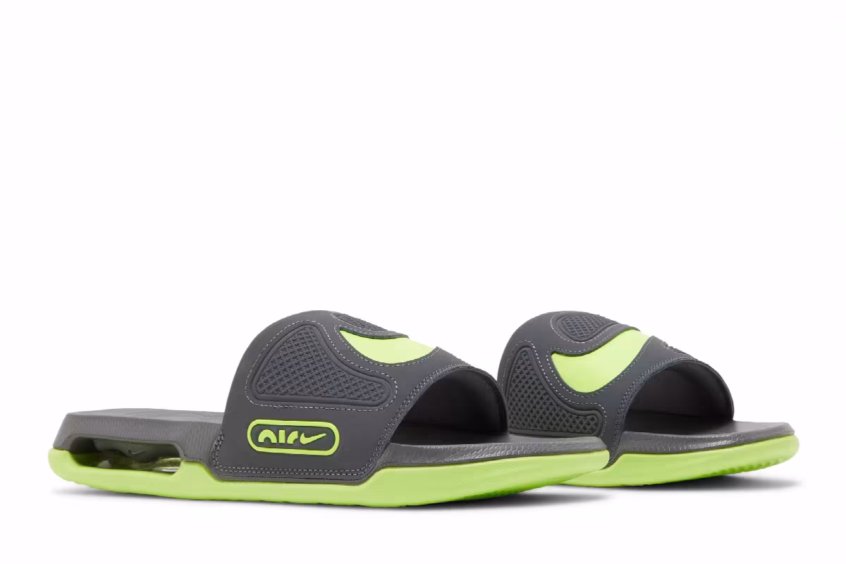 Nike Air Max Cirro Slide Dark Grey Volt, view 9