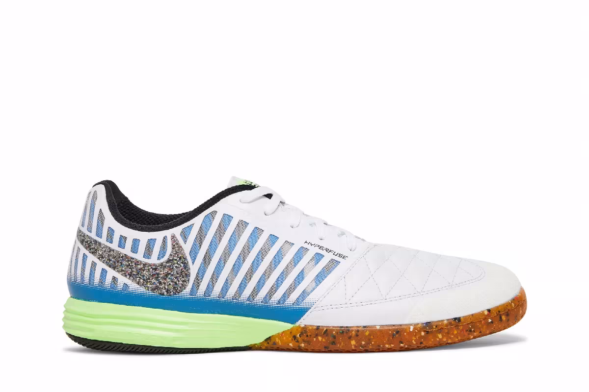 Nike Lunar Gato 2 IC Black Light Photo Blue Lime Glow, view 2