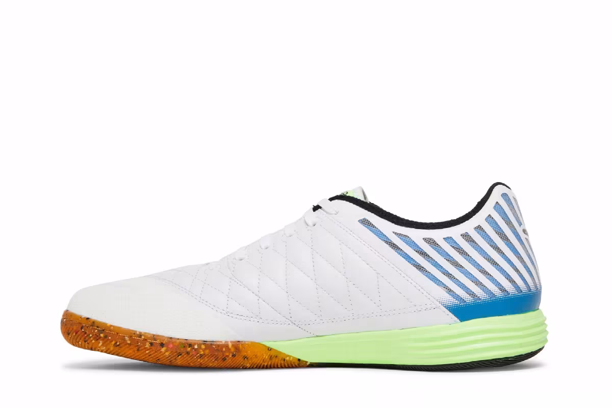 Nike Lunar Gato 2 IC Black Light Photo Blue Lime Glow, view 4