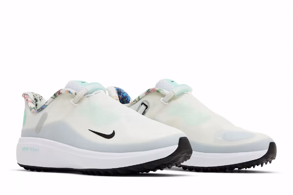 Nike Women's React Ace Tour White Mint Foam, view 9