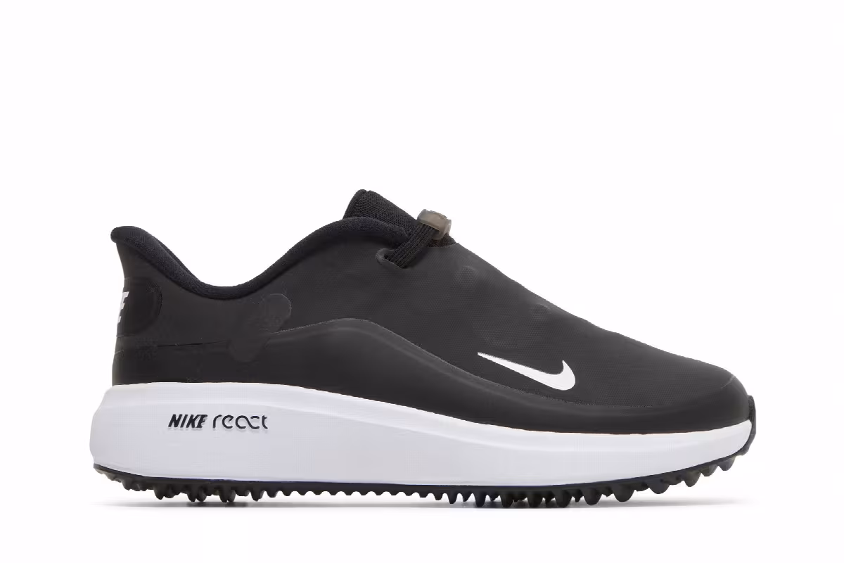 Nike Women's React Ace Tour Black Metallic Dark Grey, view 2