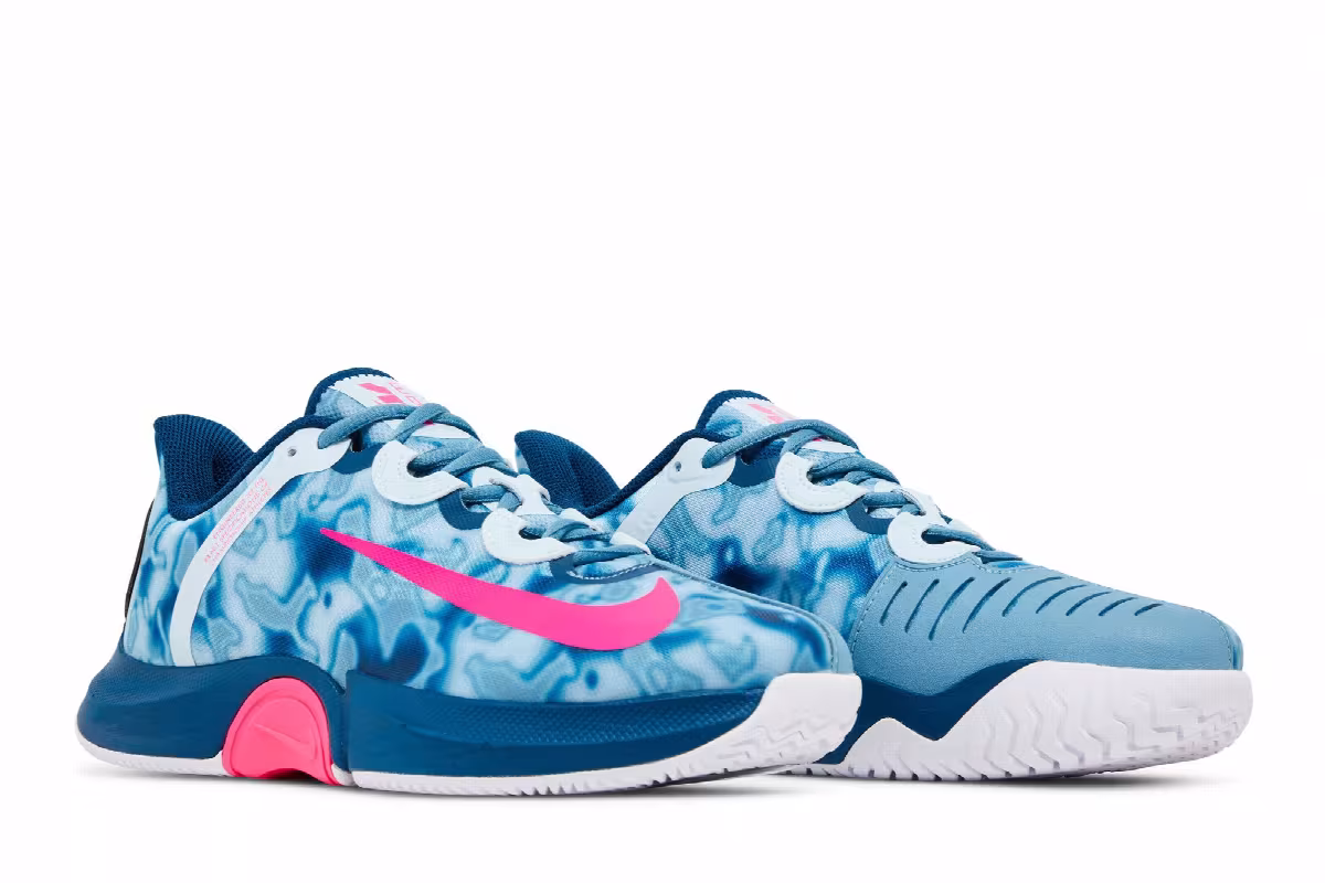 Naomi Osaka x Women's NikeCourt Air Zoom GP Turbo Glacier Blue Marble, view 9