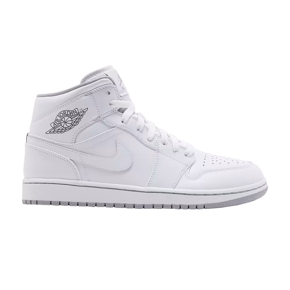Air Jordan 1 Mid White Wolf Grey