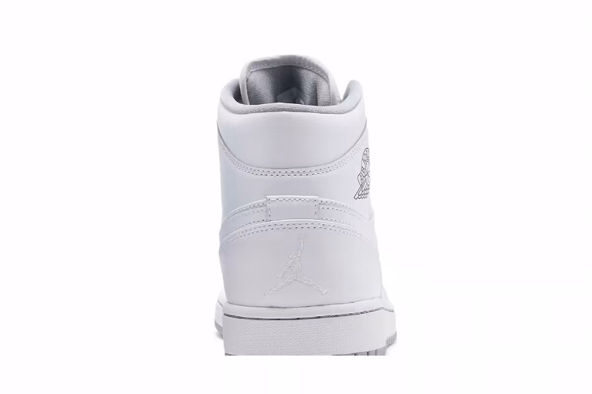Air Jordan 1 Mid White Wolf Grey, view 8