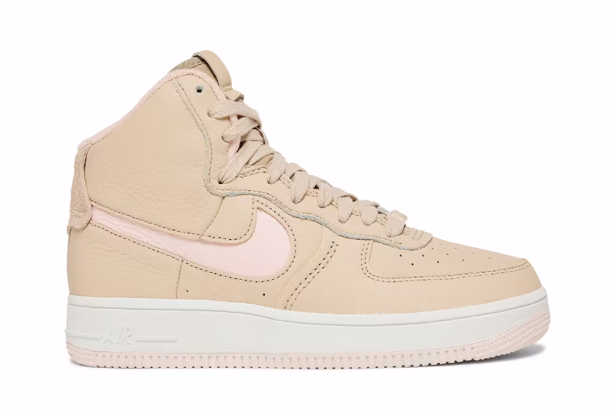 Nike Women's Air Force 1 High Sculpt Sanddrift, view 2