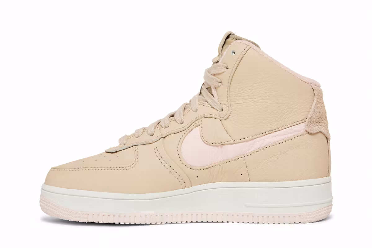 Nike Women's Air Force 1 High Sculpt Sanddrift, view 4