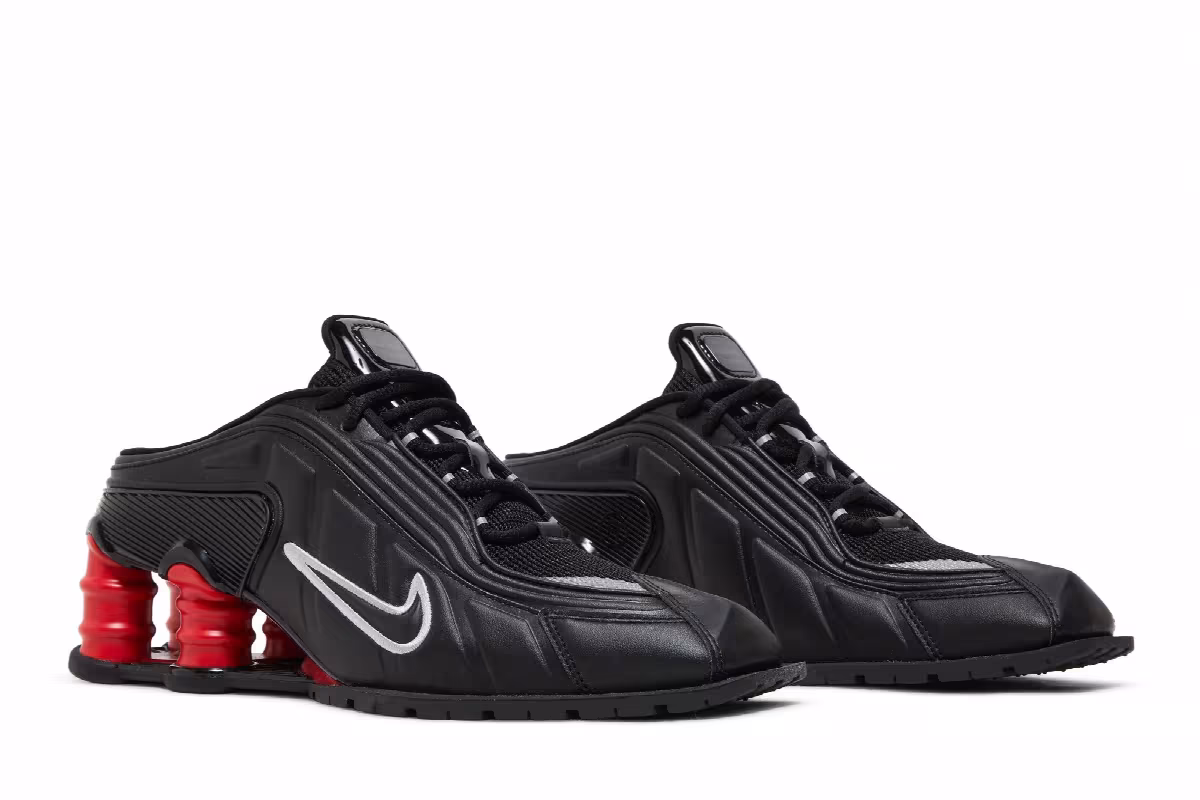 Martine Rose x Nike Women's Shox Mule MR4 Black Comet Red, view 9