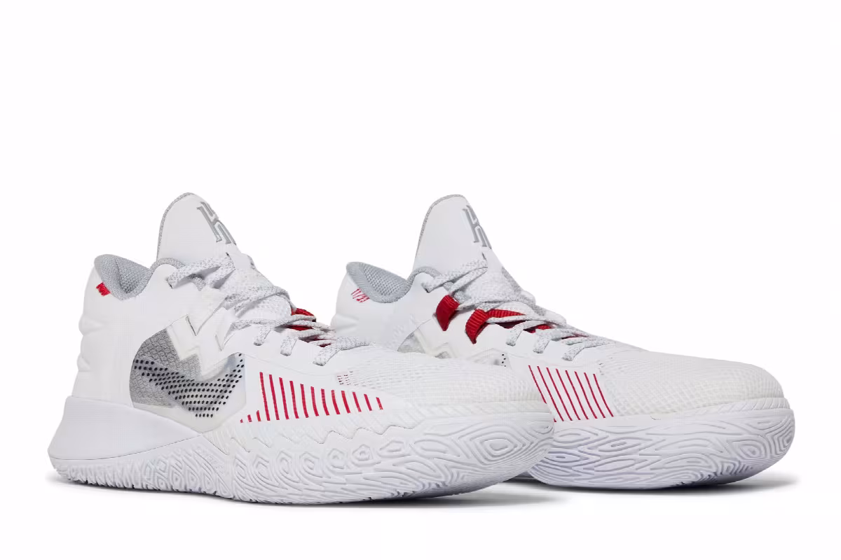 Nike Kyrie Flytrap 5 EP White University Red, view 9